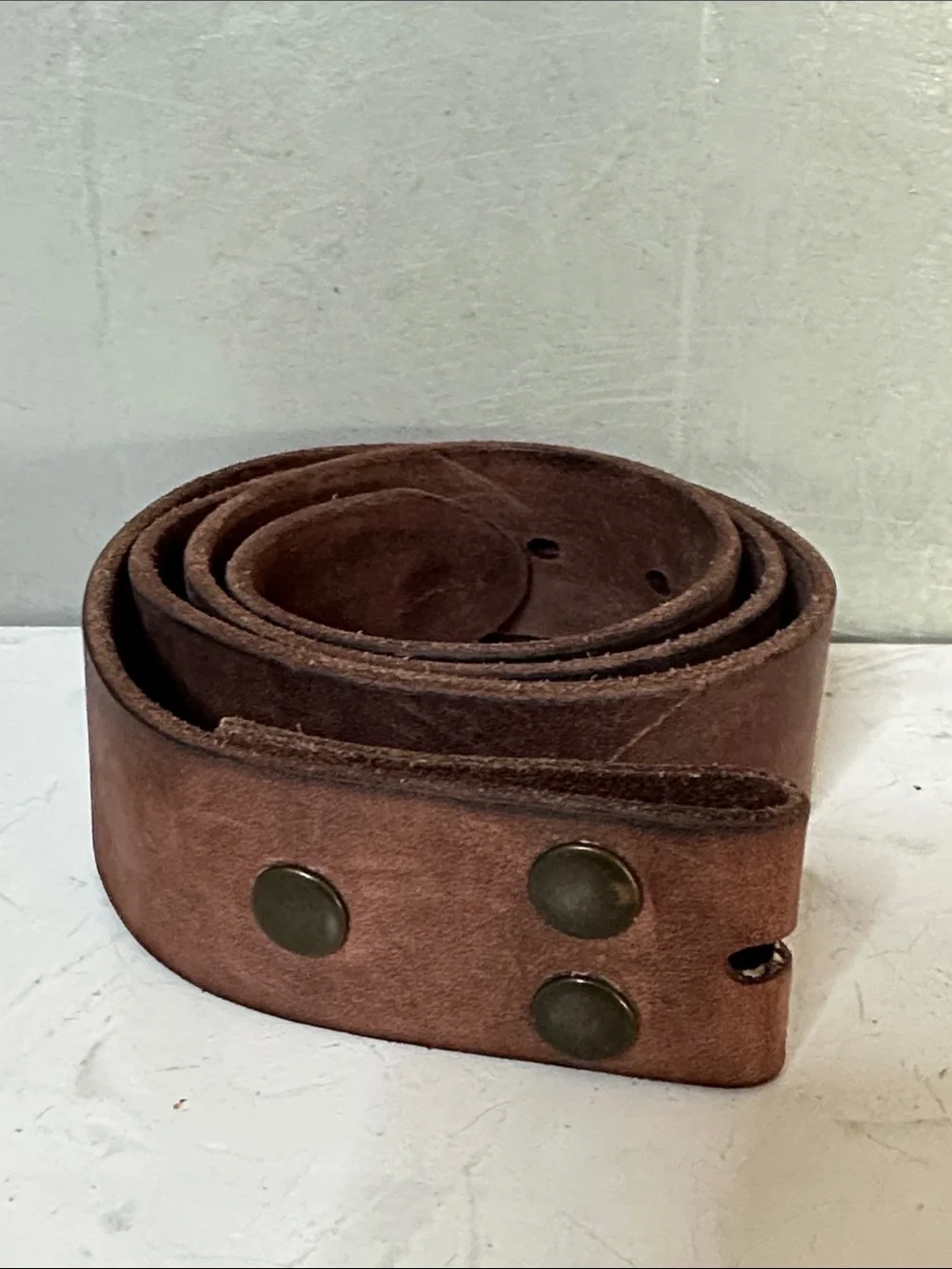 NFET SEMNI LEATHER BELT SNAP STRAP 34